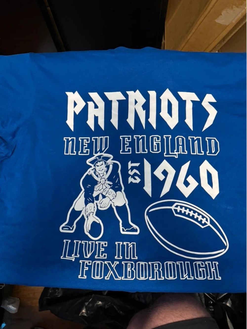 New England Patriots Champion T-Shirt Men’s Large Blue nwt NFL Football